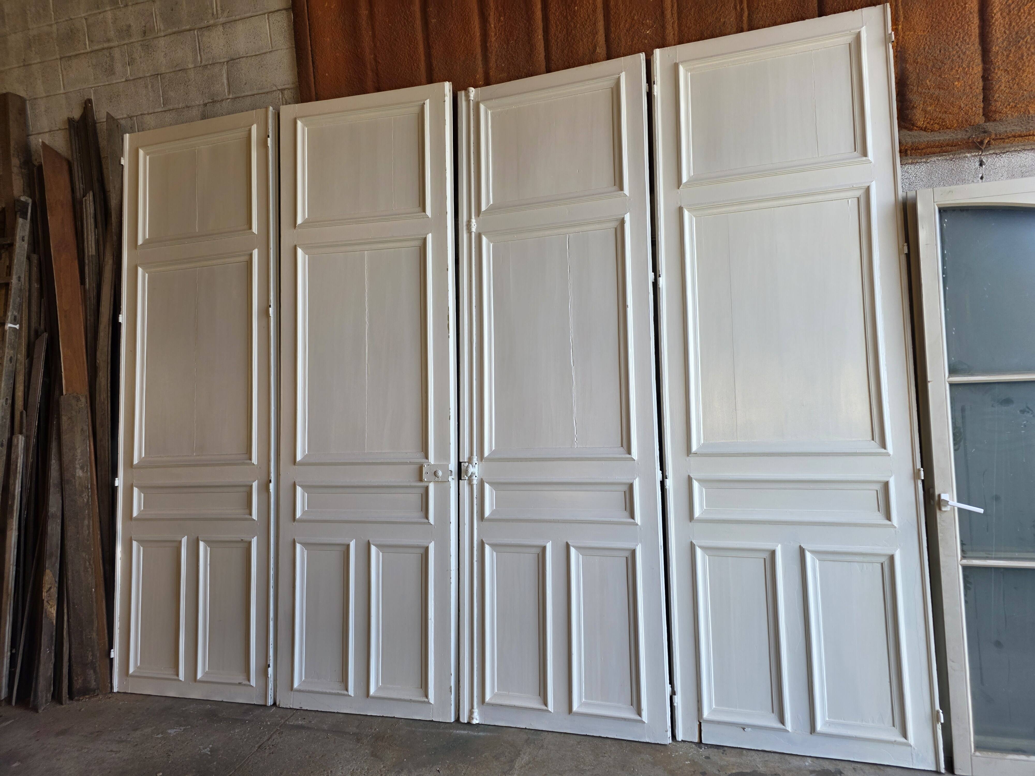 4 partition doors, 19th century.