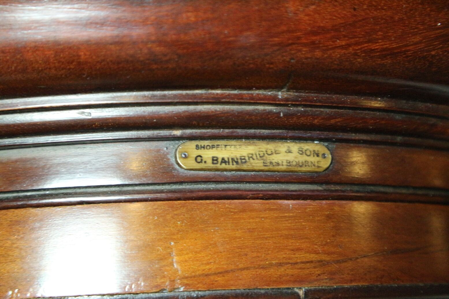 Set of 2 antique display cabinets