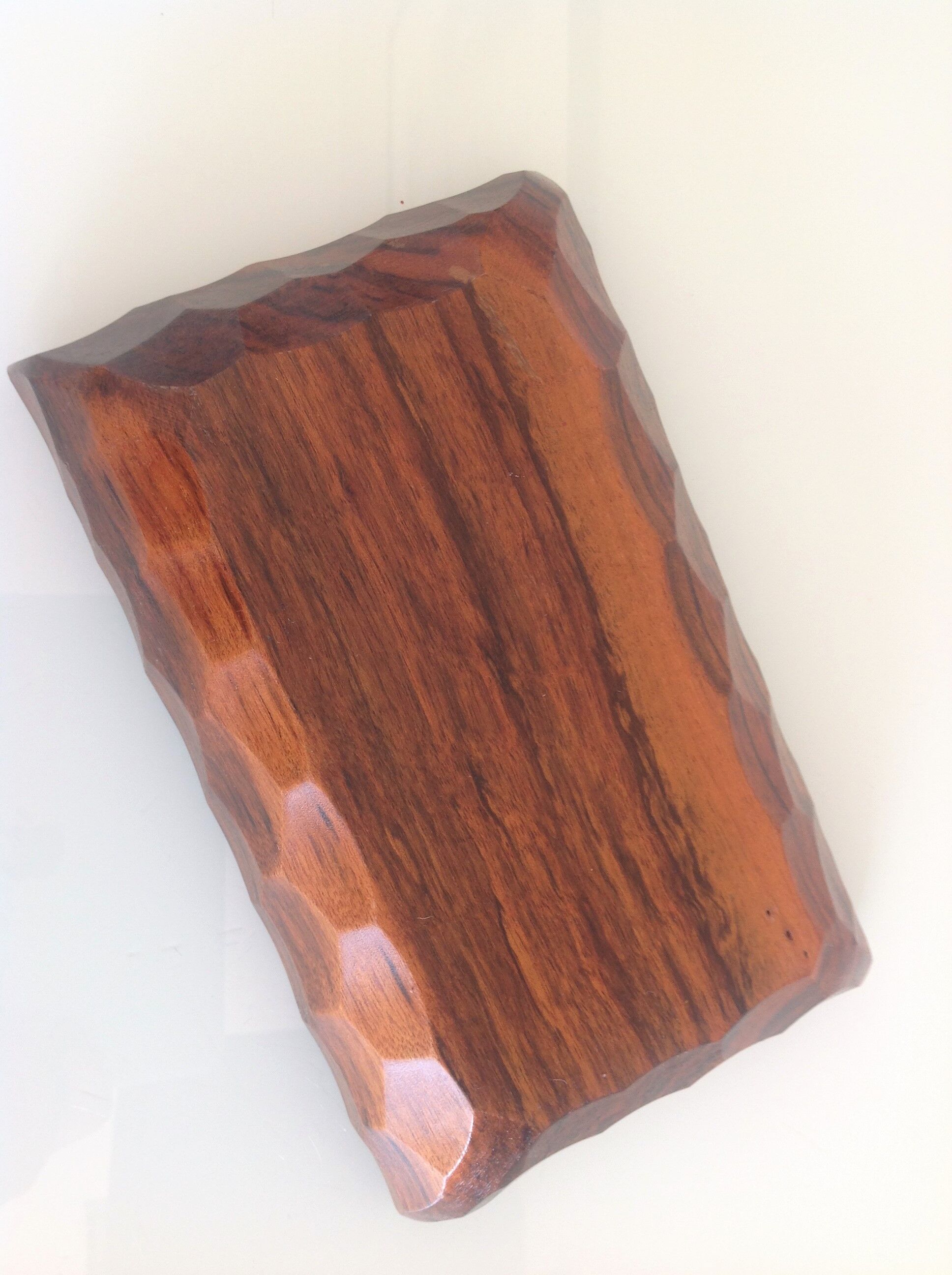 Empty pocket structured wooden Scandinavian style / vintage 60s-70s