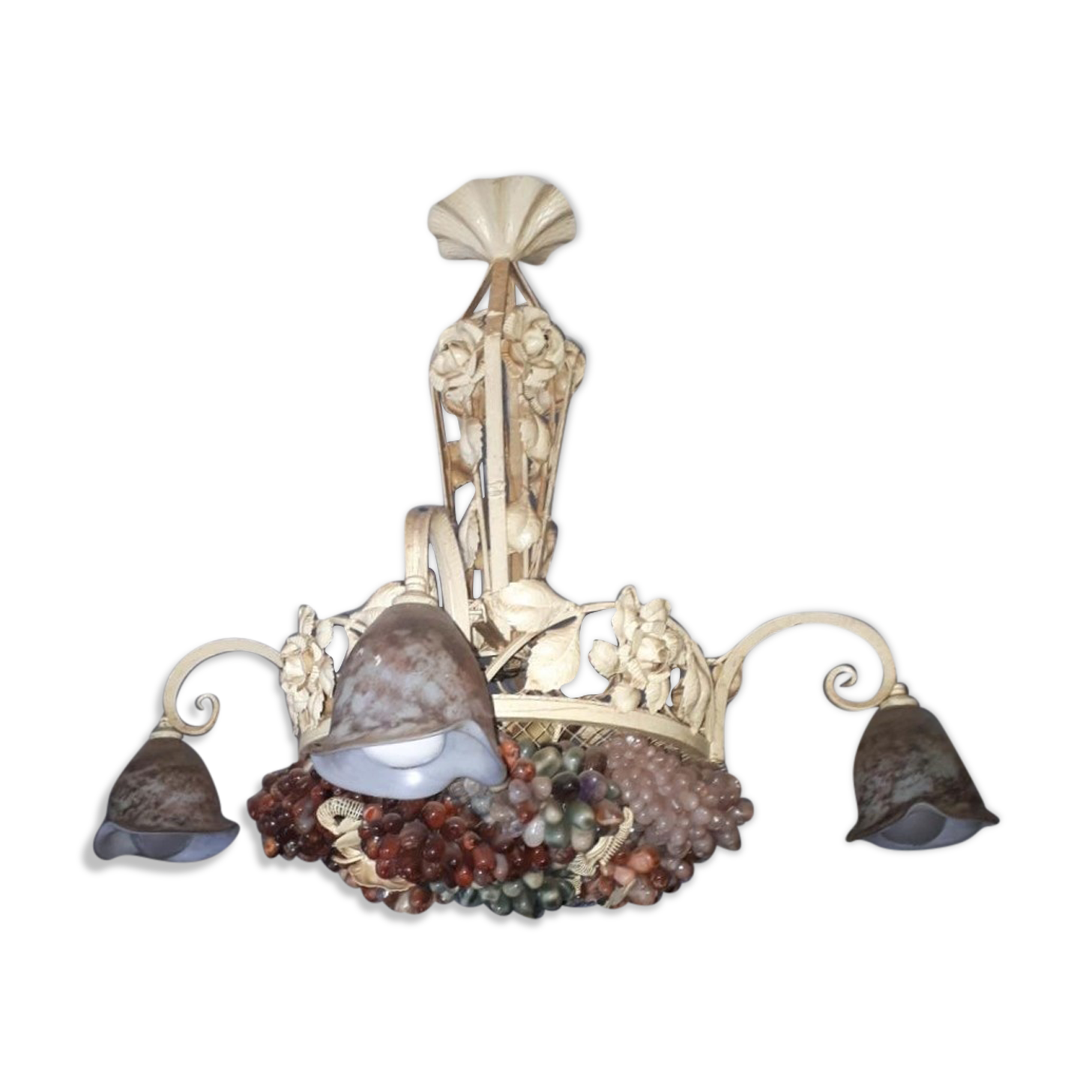 Chandelier Murano bunches of grapes