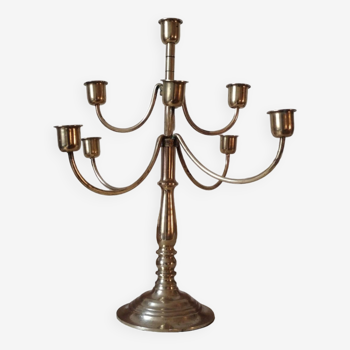 Old candelabra with 9 brass branches