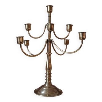 Old candelabra with 9 brass branches