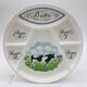 6 Bourguignonne fondue plates, Porcelain and Earthenware from Auteuil - Paris.