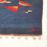 Postmodern Hand-Knotted Wool Rug from Nepal, 1980s Vintage