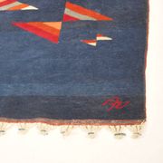 Postmodern Hand-Knotted Wool Rug from Nepal, 1980s Vintage