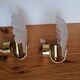 Pair of Deknudt shell wall lights