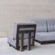 Guillerme et Chambron oak mid-century modular sofa