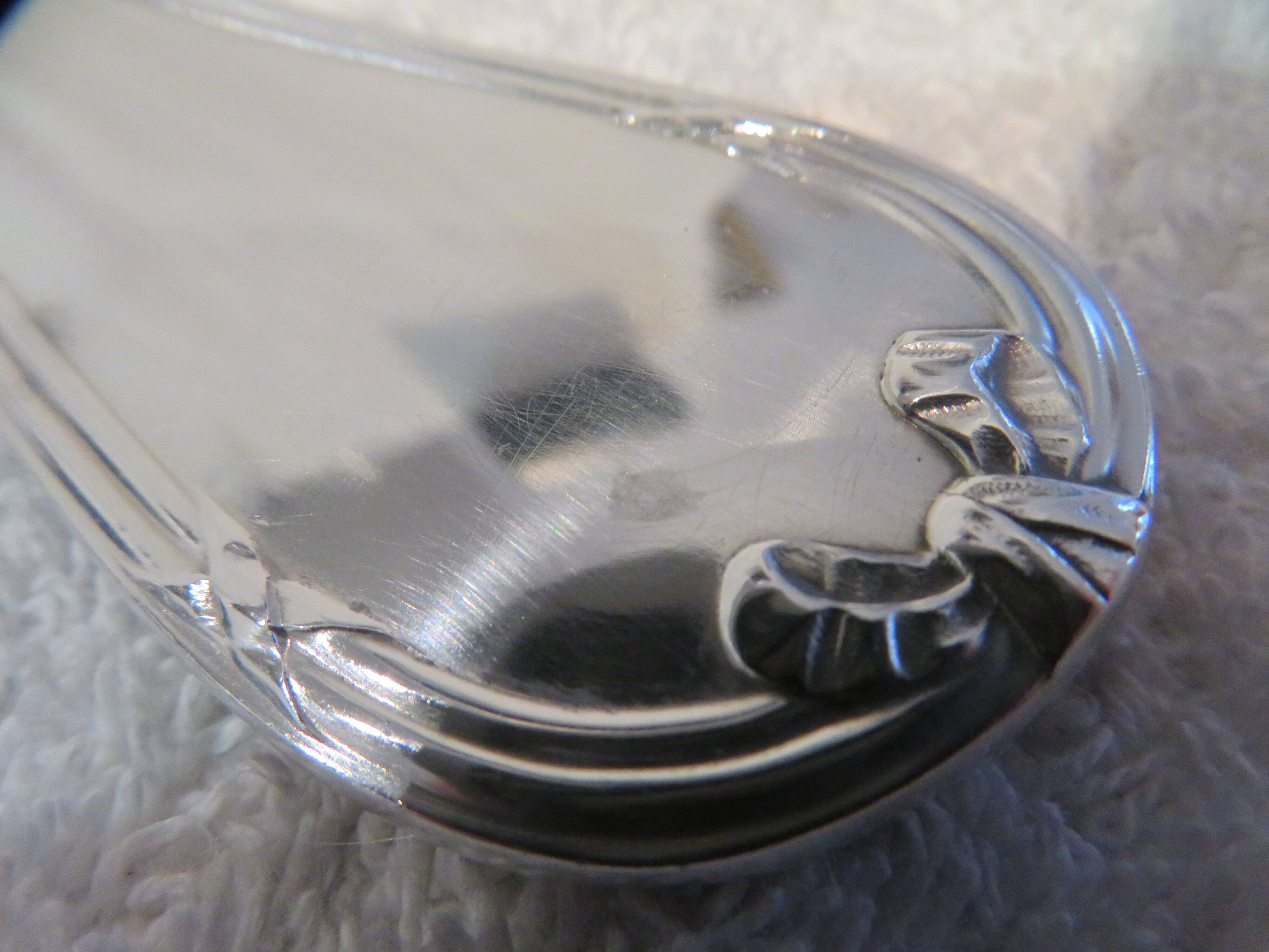 Christofle Rubans Louis XVI silver plated soup ladle, goldsmith, 32.8cm