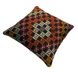 VINTAGE TURKISH KILIM CUSHION COVER , 45 X 45 CM
