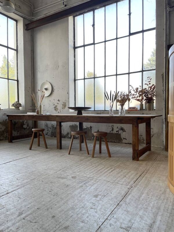Table de ferme XXL en pin