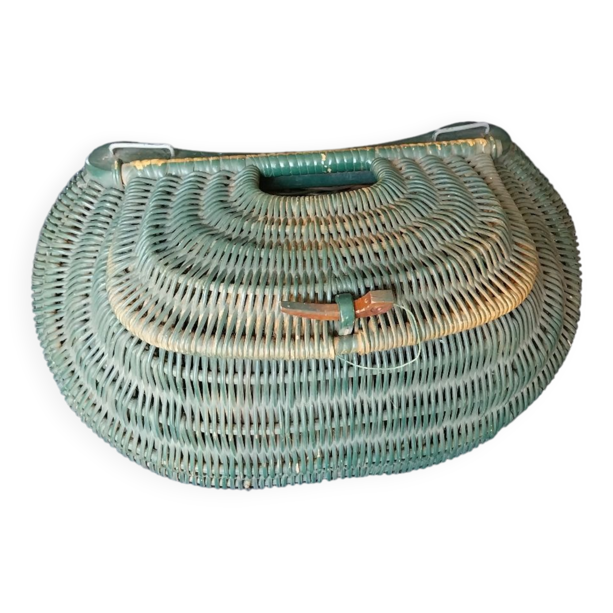 Ancien Panier à Pêche en osier • EUR 17,90 - FR
