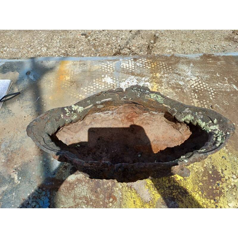 1 cast iron planter from 1900 from Charleville - Mézières, rockery style