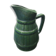 Former green ceramic pitcher shape tonneau
