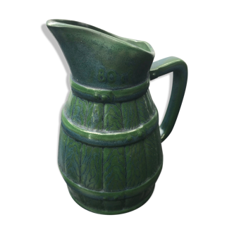 Former green ceramic pitcher shape tonneau