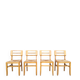 suite de 4 chaises paillées, meubles sièges design