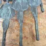 Paire d'appliques brutalistes en fer forgé de T. Ahlstrom