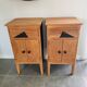 Lot de 2 chevets bois et patine