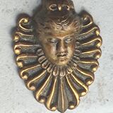 Pair of old bronze sconces
