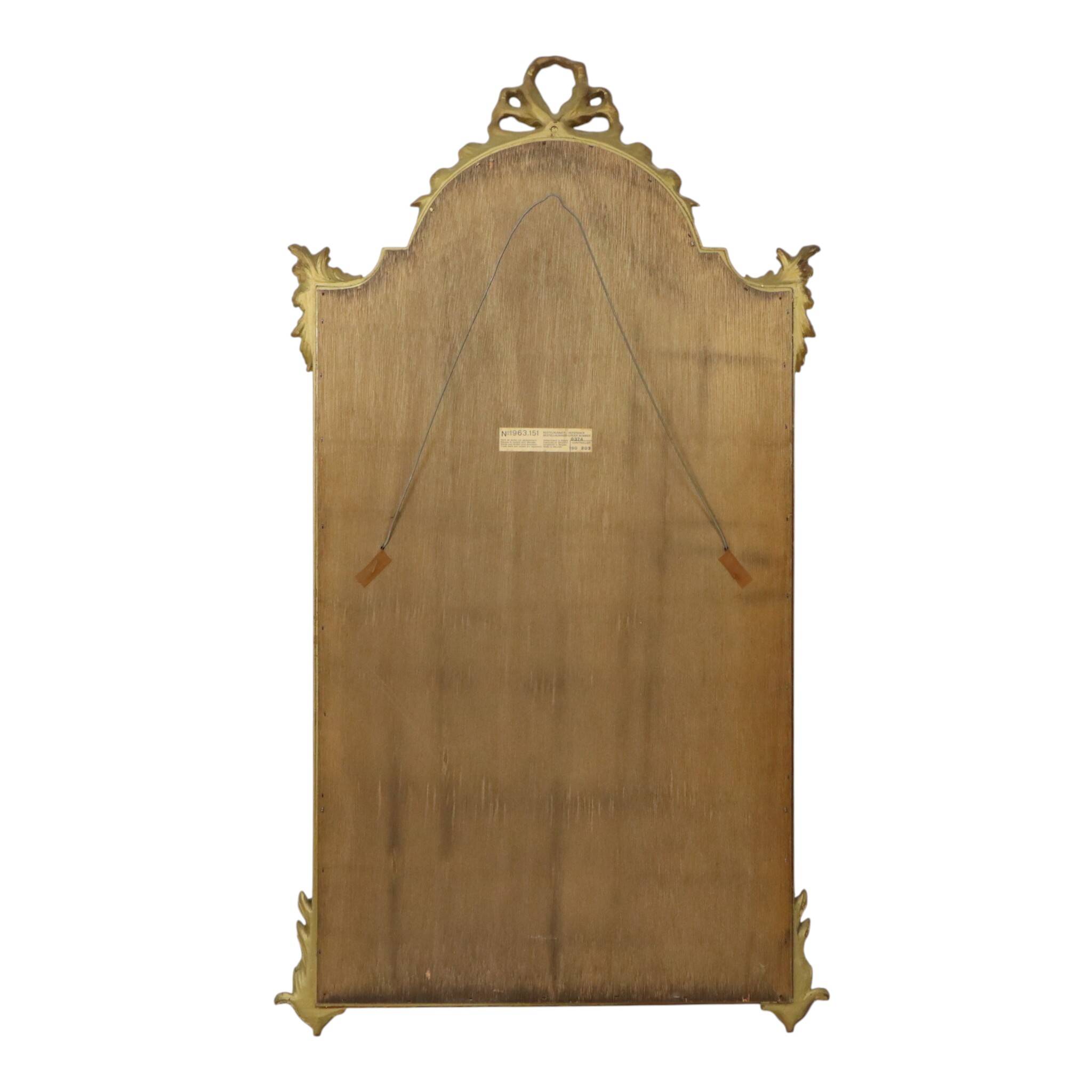 Baroque Style Deknudt Gold Leaf Mirror Classic Design 108cm