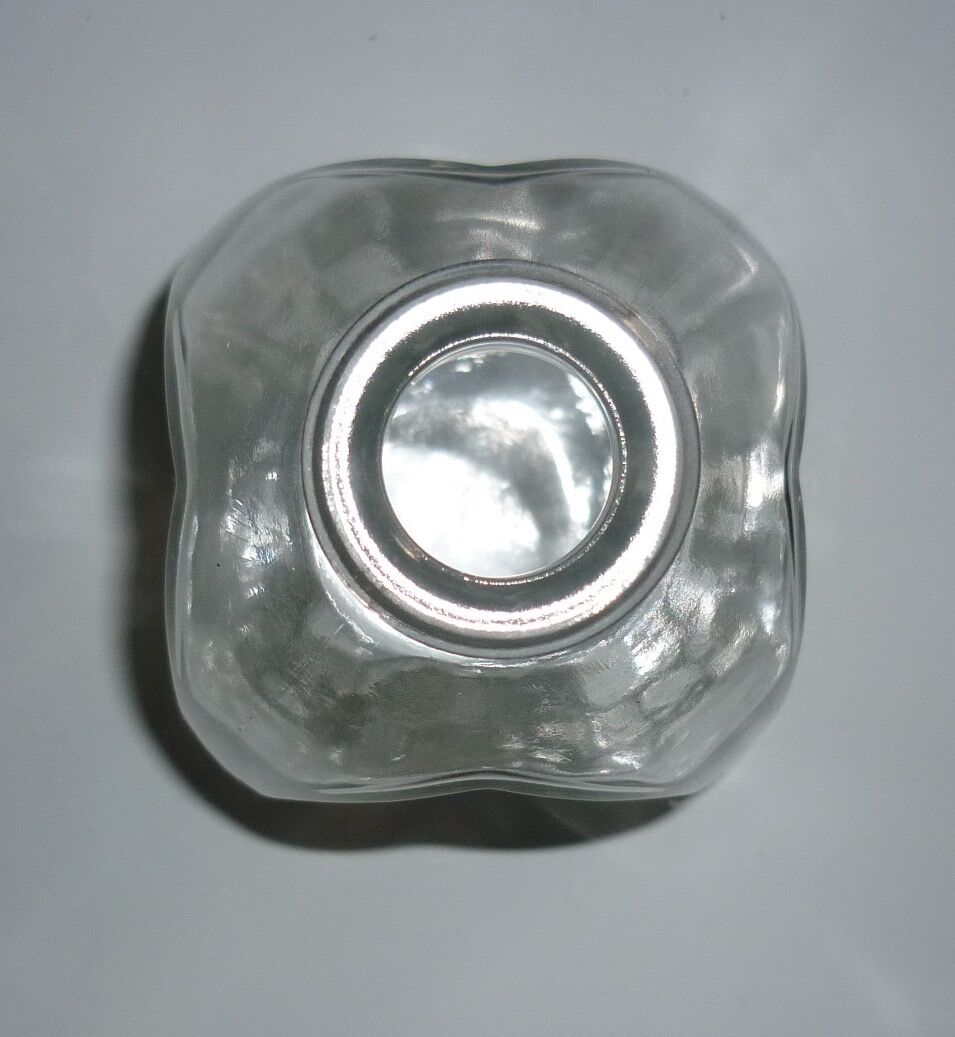 Modern square glass carafe