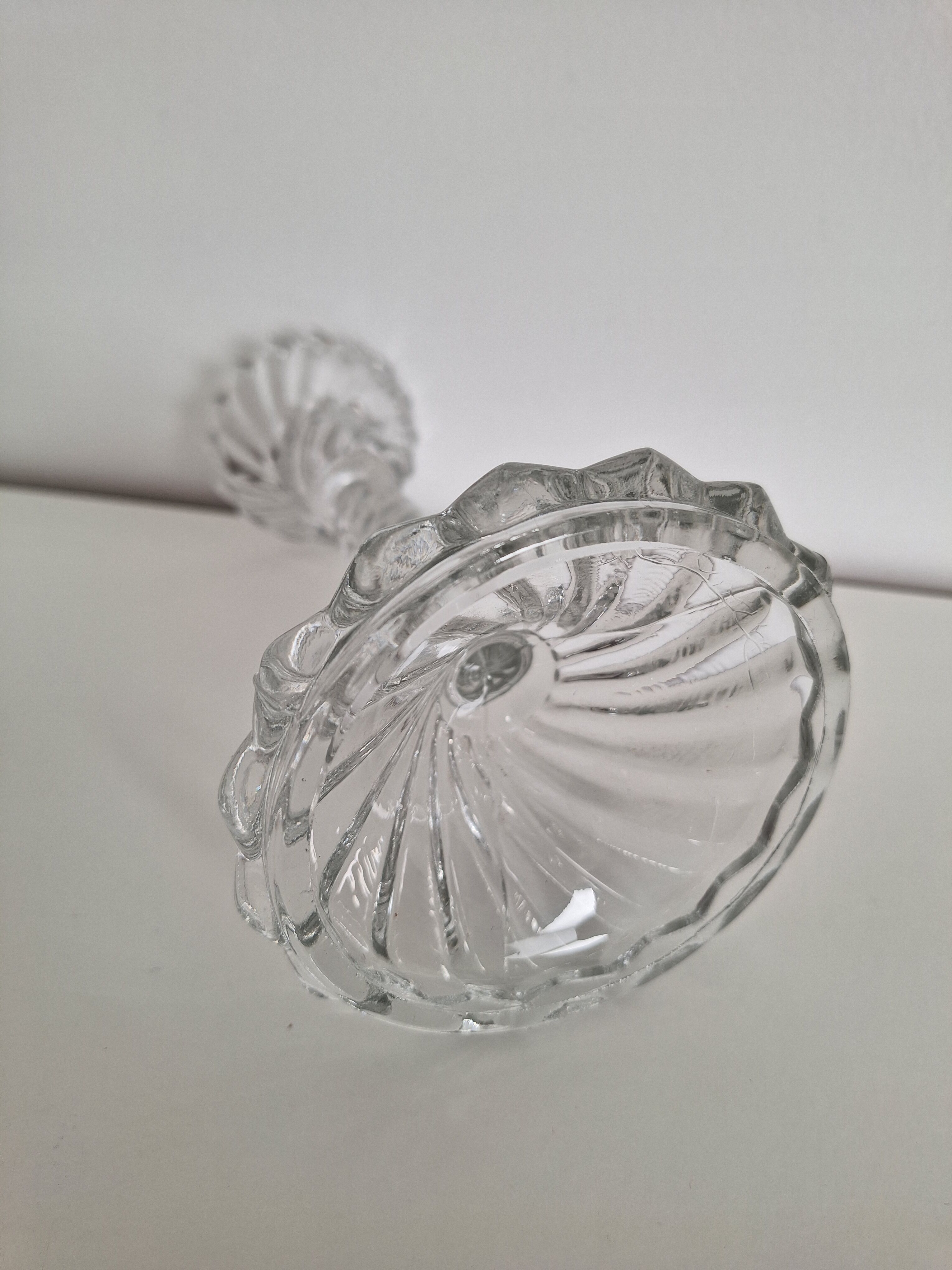 Vintage glass candle holder