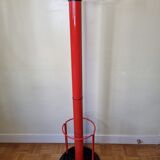 Coat rack in orange lacquered metal published by Seccose, 80s