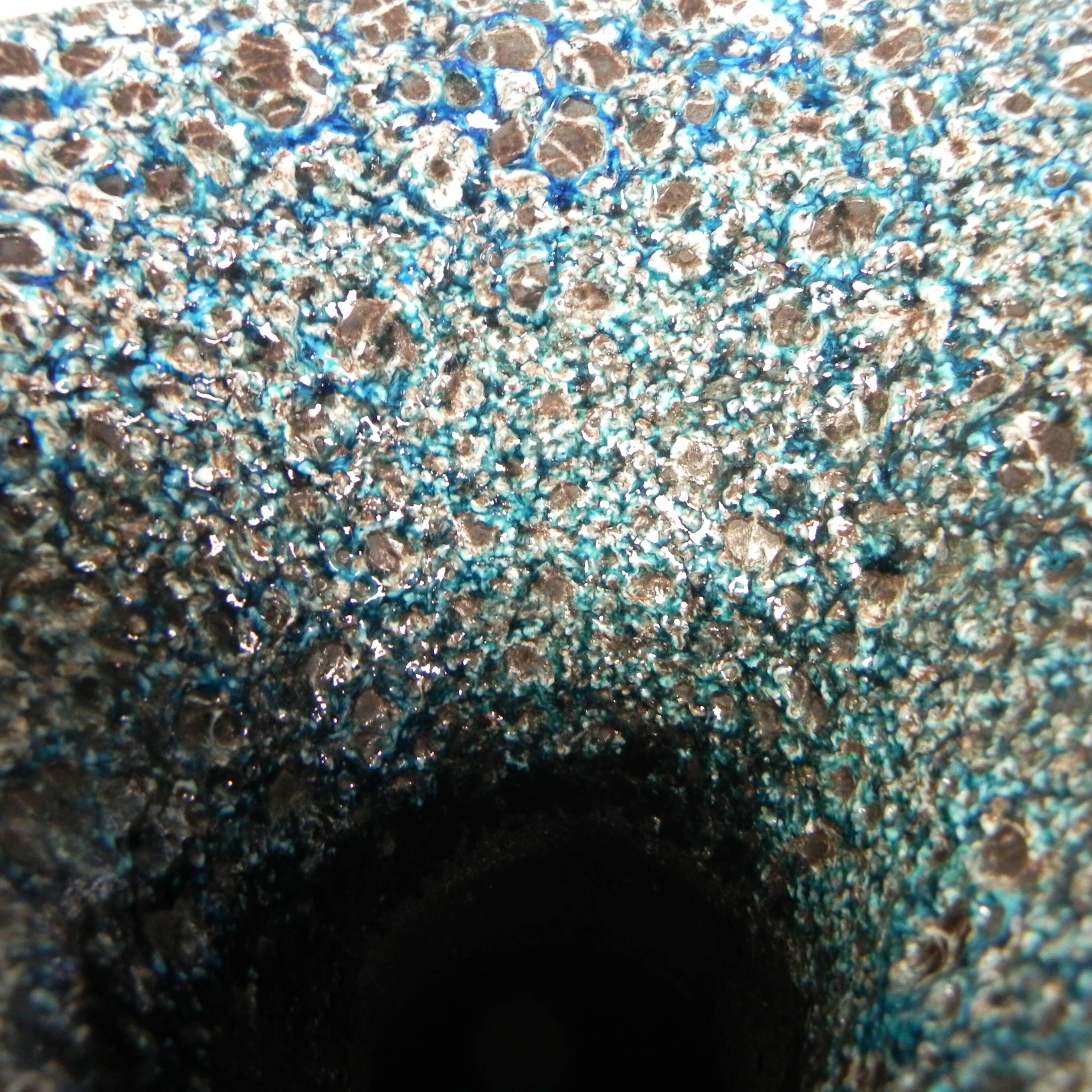 Vintage Fat Lava vase, Vallauris, 1950s
