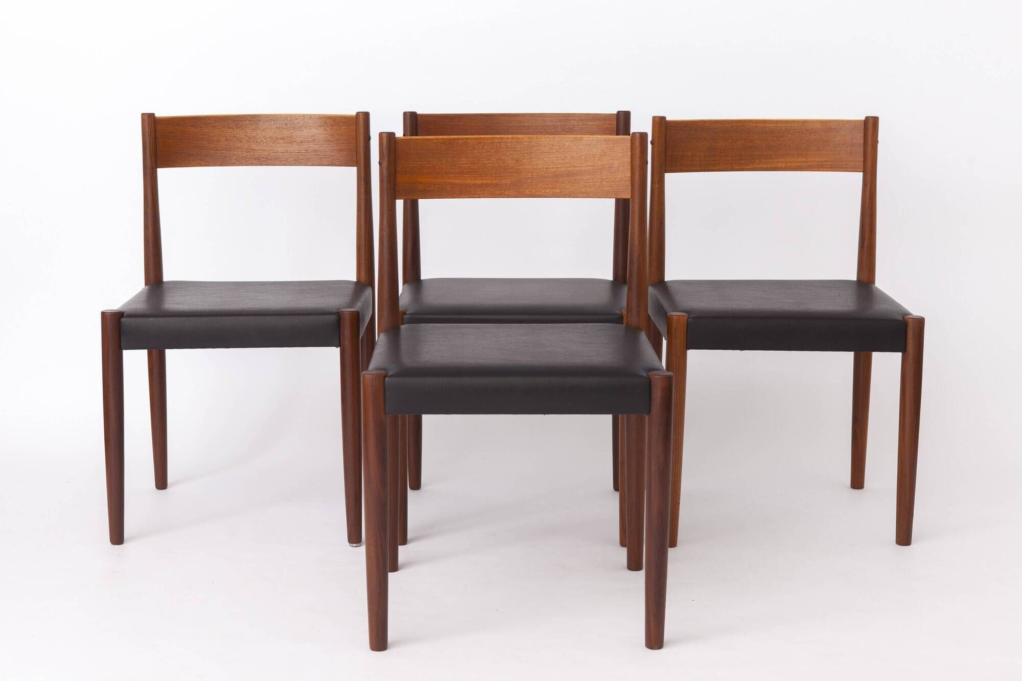 Set of 10 Poul M. Volther Teak Dining Chairs for Frem Røjle, Denmark, 1960s