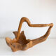 Brutalist fruit cup olive wood