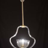 Elegant Art Decò Barovier and Toso Chandelier, 1940s