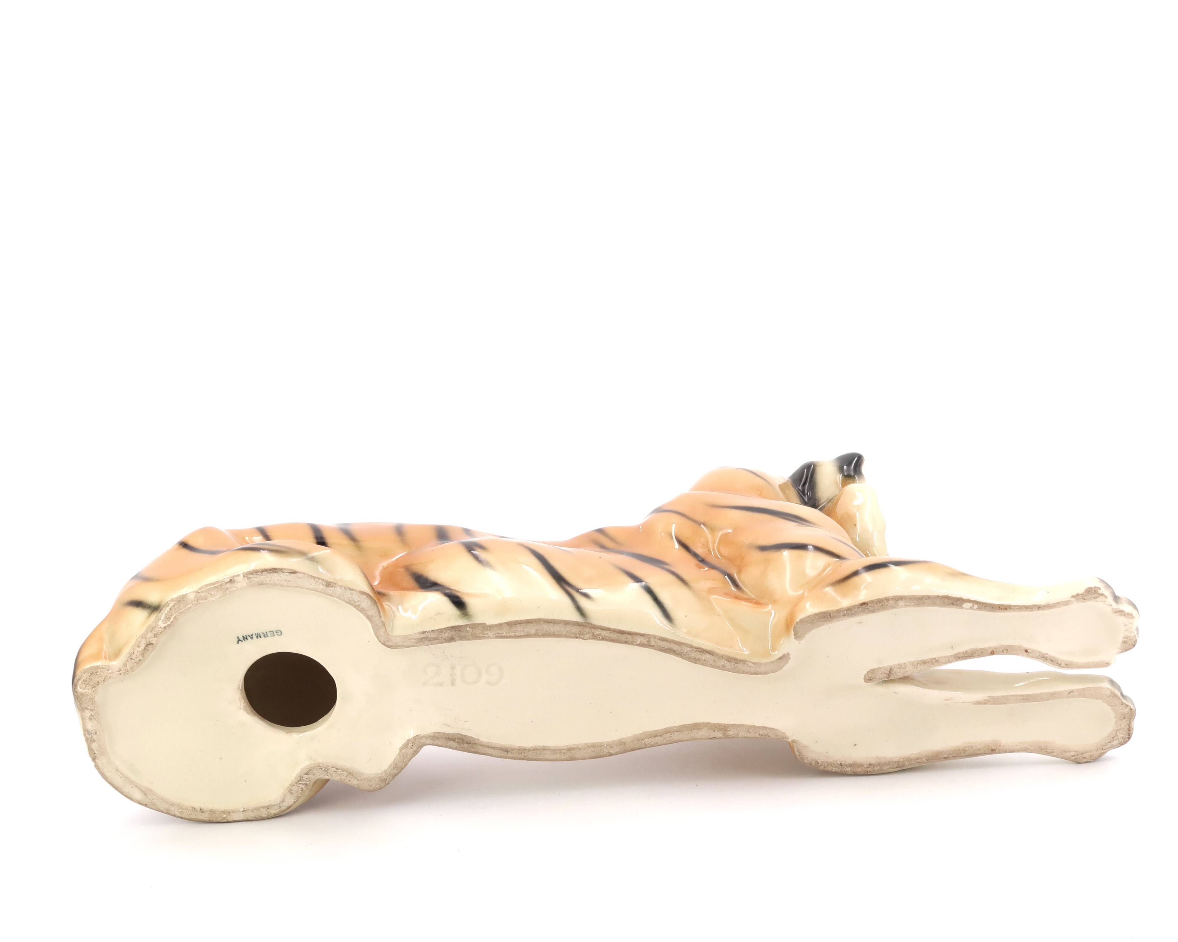 Ceramic tiger, Germany, 80s