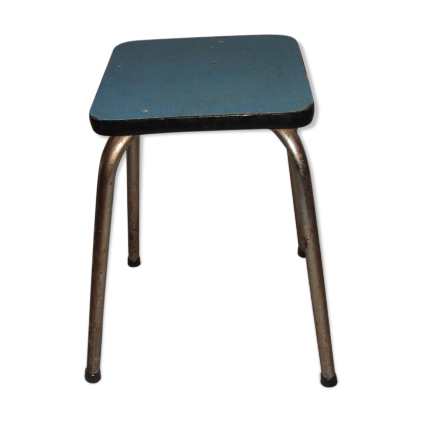 1960 blue formica stool