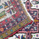 Tapis runer persan vintage ivoire géométrique 80x442cm