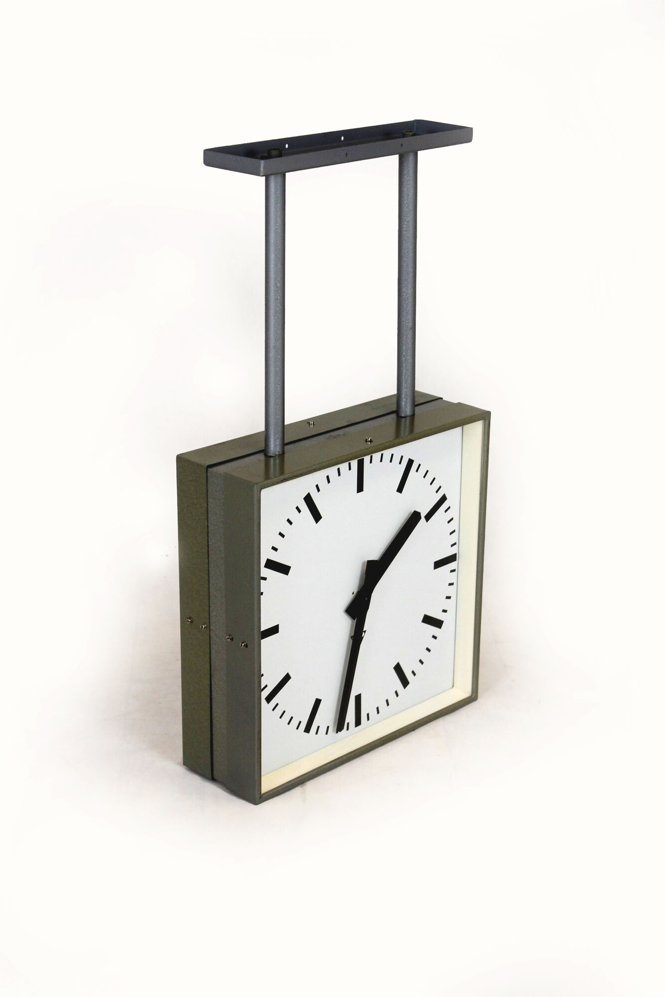 Double-Sided Railway Clock from Pragotron, 1980s