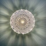 Vintage moulded glass wall or ceiling light globe