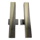 80s metal wall lights