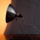 Industrial czechoslovak metal table lamp, 1960s
