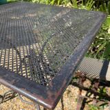 Table de jardin en fer forgé