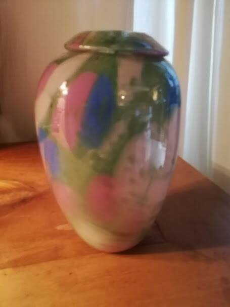 Multicoloured vase