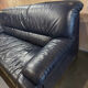 Leather sofa Nicoletti Salotti Italy Circa 1980