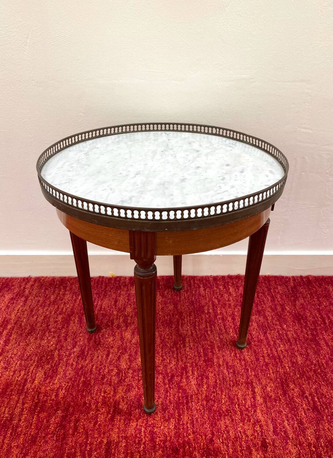 Antique Louis XVI style bouillotte table