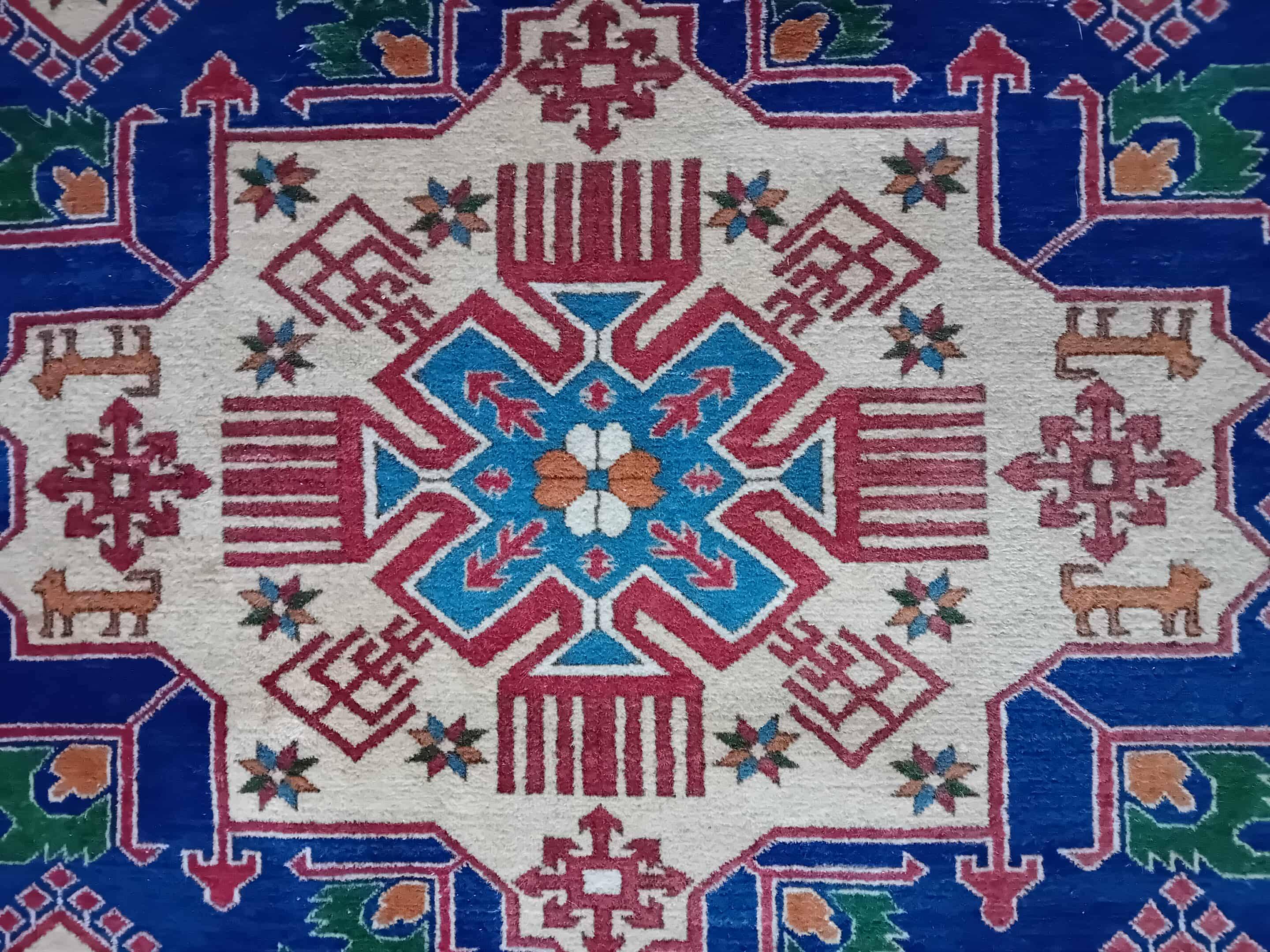 Handmade Chechen Caucasian Rug 234x175cm