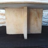 Natural travertine coffee table