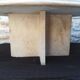 Natural travertine coffee table