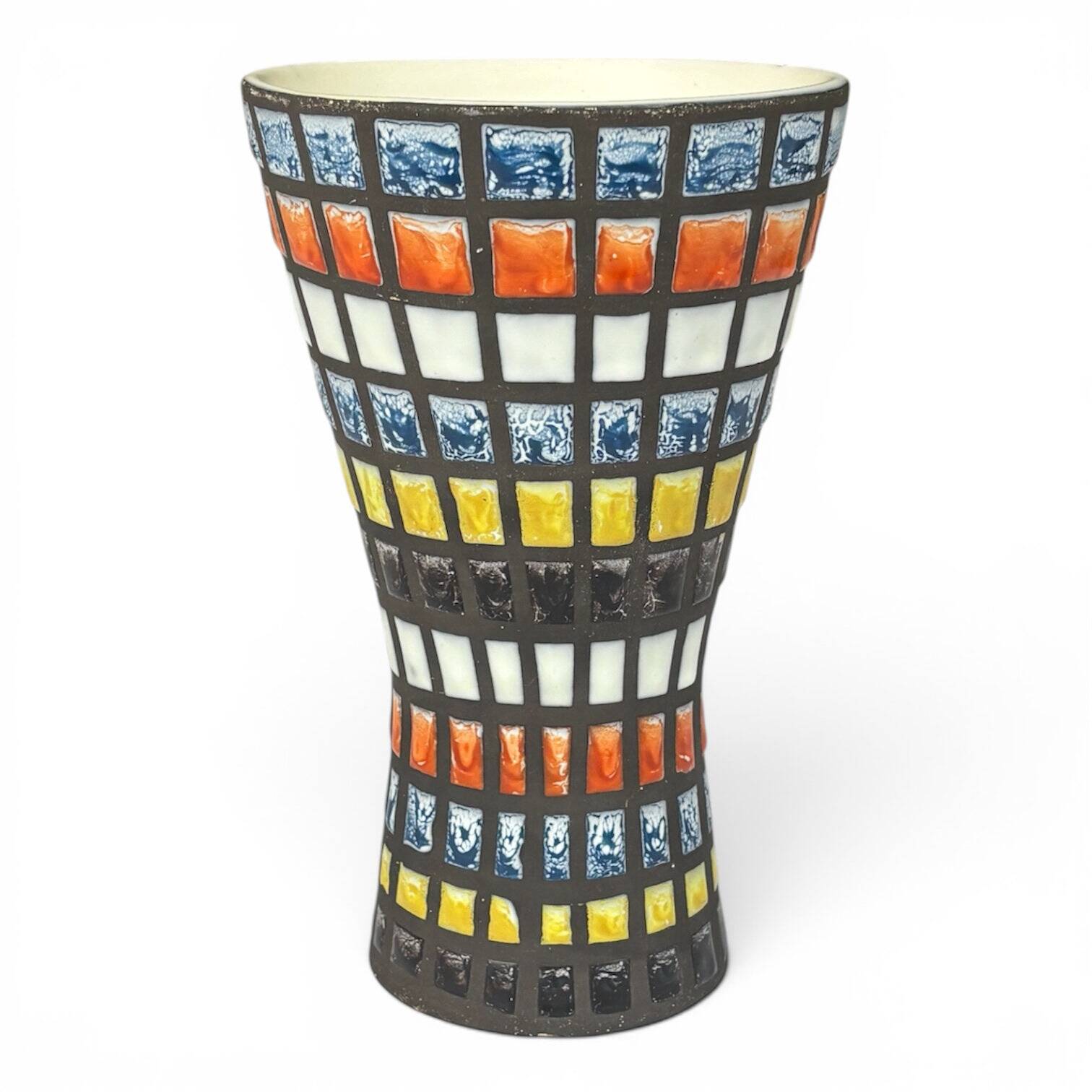 Vase Diabolo M44 décor « Pyjama » Roger Capron