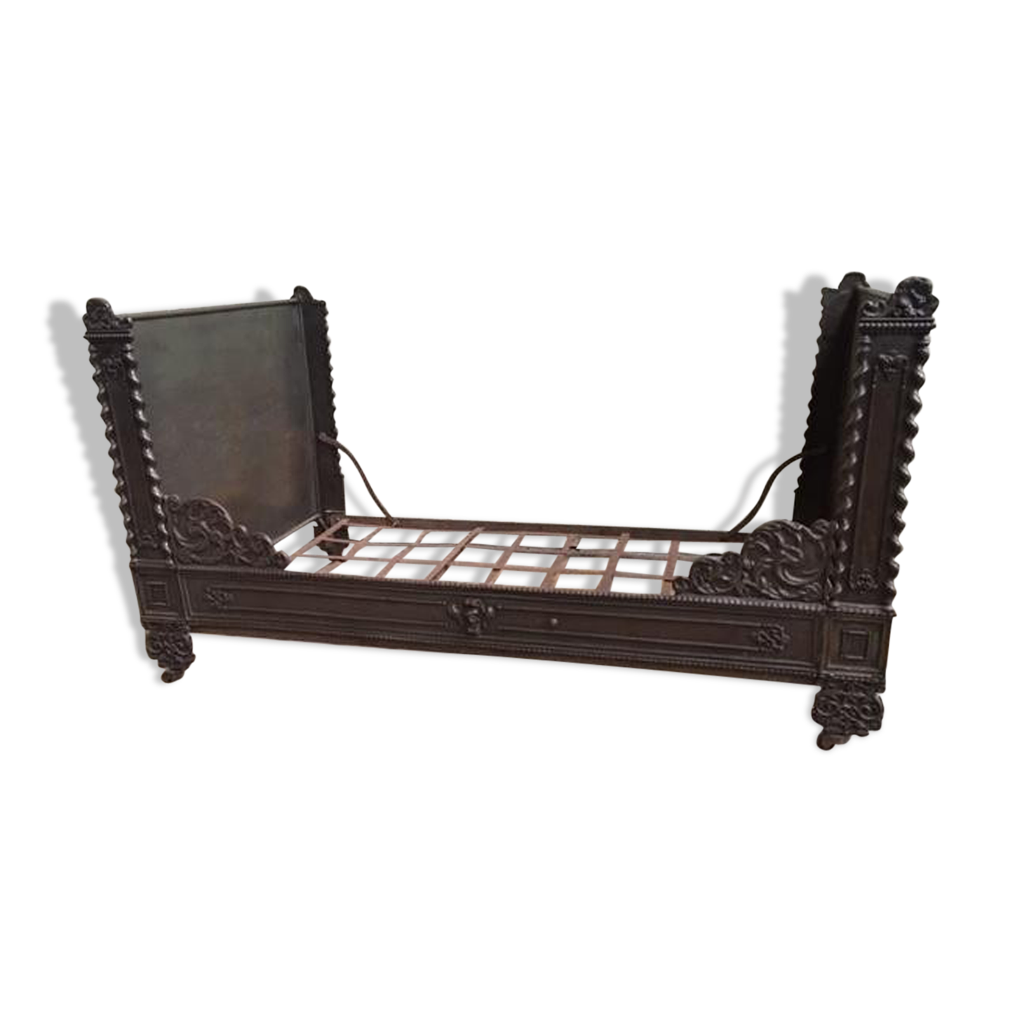 Napoleon III bed late 19th century cast iron and metal