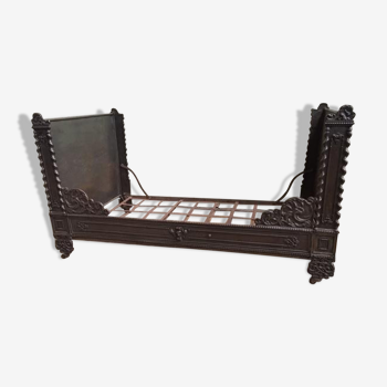 Napoleon III bed late 19th century cast iron and metal