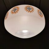 Vintage glass pendant lamp from the 70s