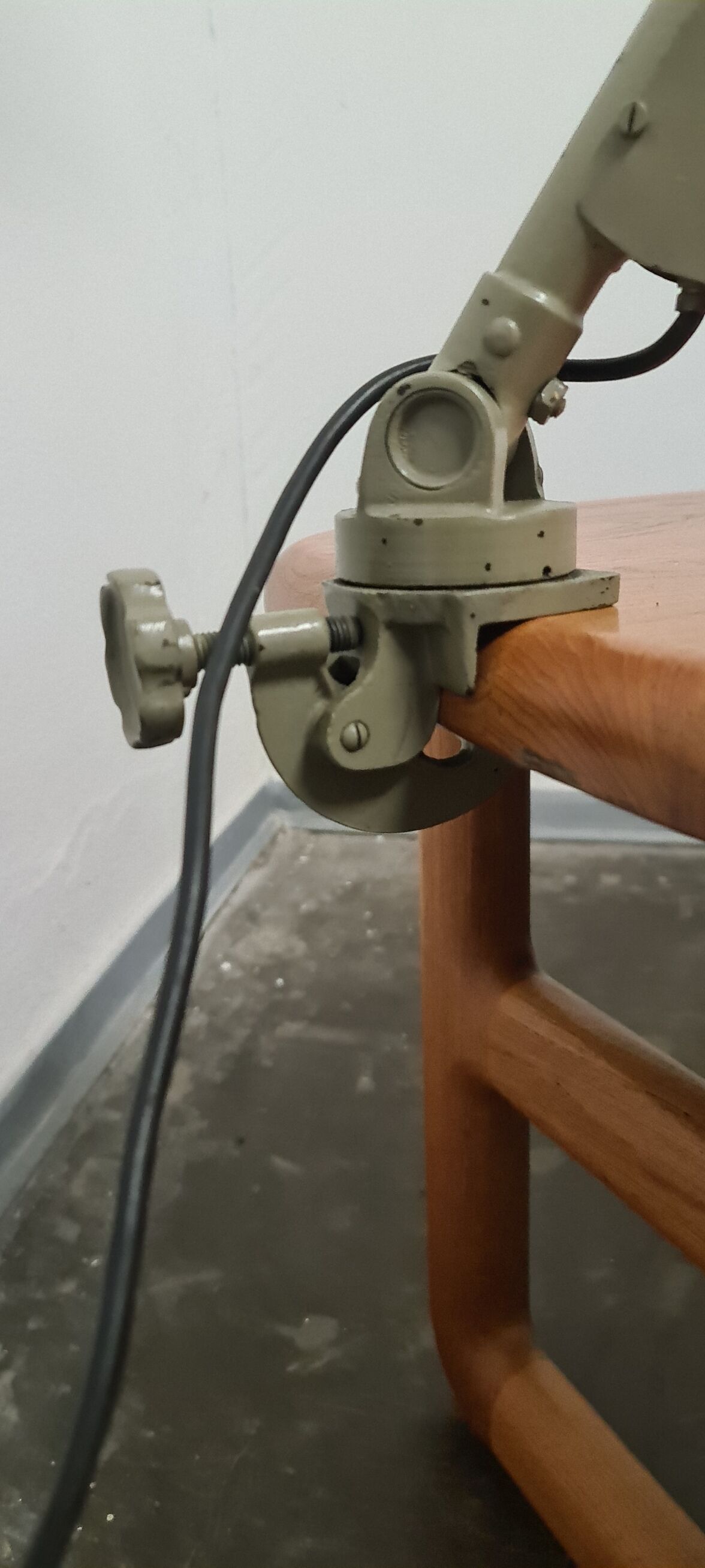 Vintage industrial articulated lamp by Sis