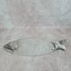 Glass and silver-plated fish trivet